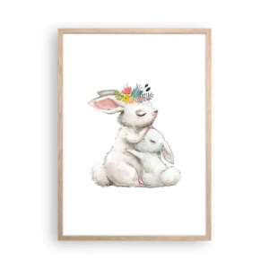 Plakat w ramie jasny dąb - Nie ma jak u mamy - 50x70 cm