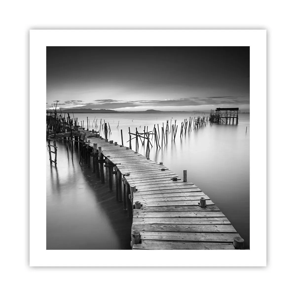 Plakat - Spokój zapomnianego brzegu - 50x50 cm