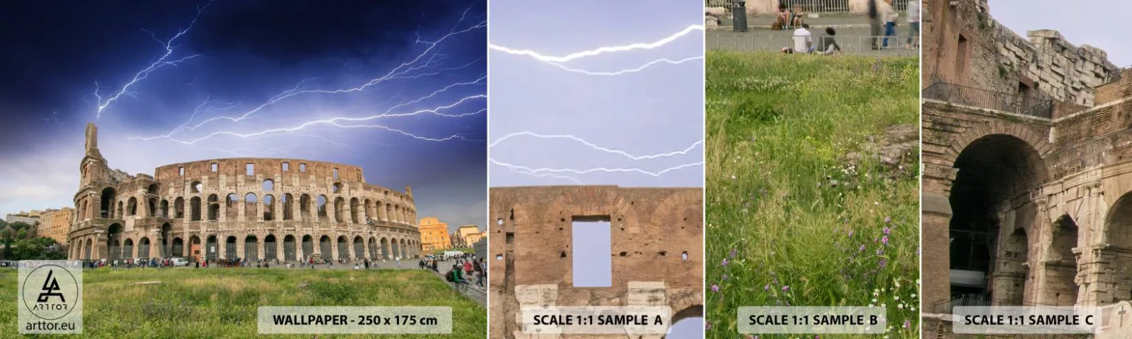 Fototapeta Próbka Standard Eco - Arena walki - Architektura, Rzym, Koloseum - 100x30 cm