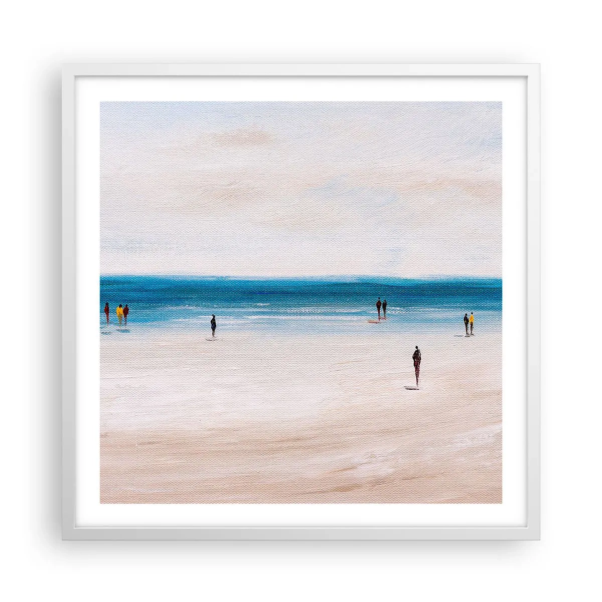 Plakat w białej ramie - Naturalna potrzeba - 60x60 cm