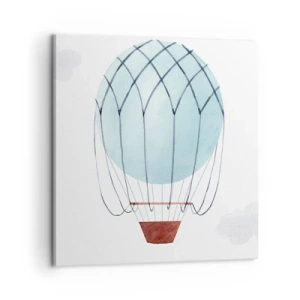 Obraz na płótnie - Cały w chmurach - 60x60 cm