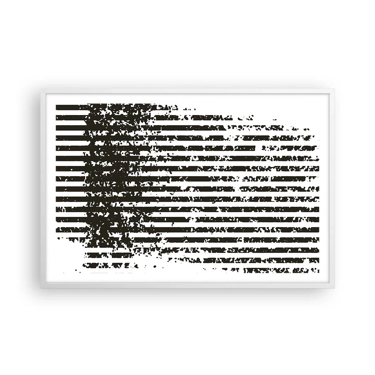 Plakat w białej ramie - Rytm i szum - 91x61 cm