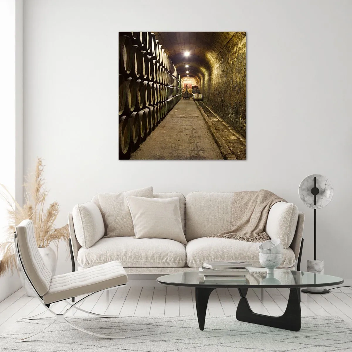 Obraz na szkle - Dobrze jest poleżeć sobie - 70x70 cm