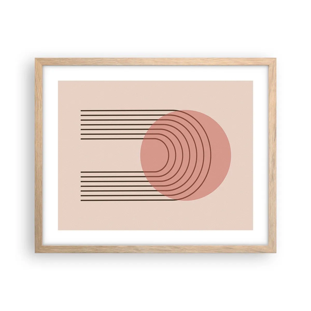 Plakat w ramie jasny dąb - Nieodparte przyciąganie - 50x40 cm