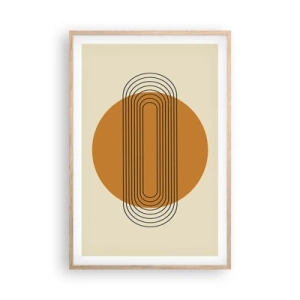 Plakat w ramie jasny dąb - Plan doskonały - 61x91 cm