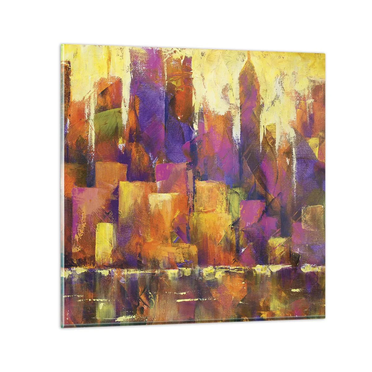 Obraz na szkle - Kompozycja metropolitalna - 30x30 cm