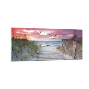 Obraz na szkle - Bałtycka impresja - 100x40 cm
