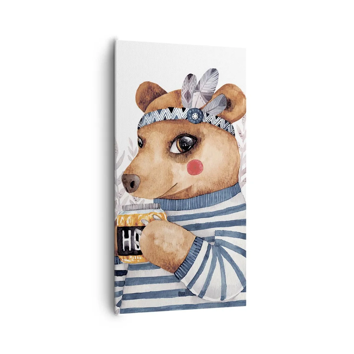 Obraz na płótnie - Słodka Misia - 65x120 cm