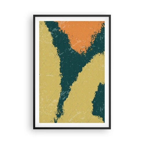 Plakat w czarnej ramie - Abstrakcja – powolnym ruchem - 61x91 cm