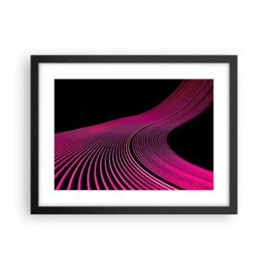 Plakat w czarnej ramie - Aleja światła - 40x30 cm