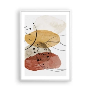 Plakat w białej ramie - Jak powietrze lekkie, przejrzyste - 50x70 cm