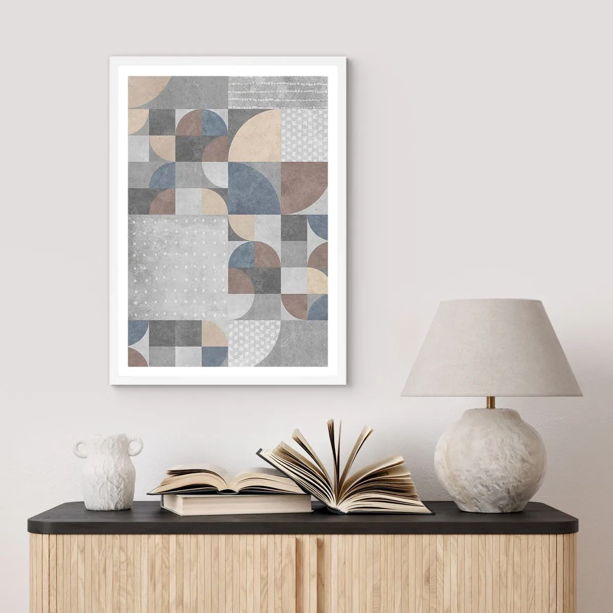 Plakat w białej ramie - Ceramiczna fantazja - 61x91 cm