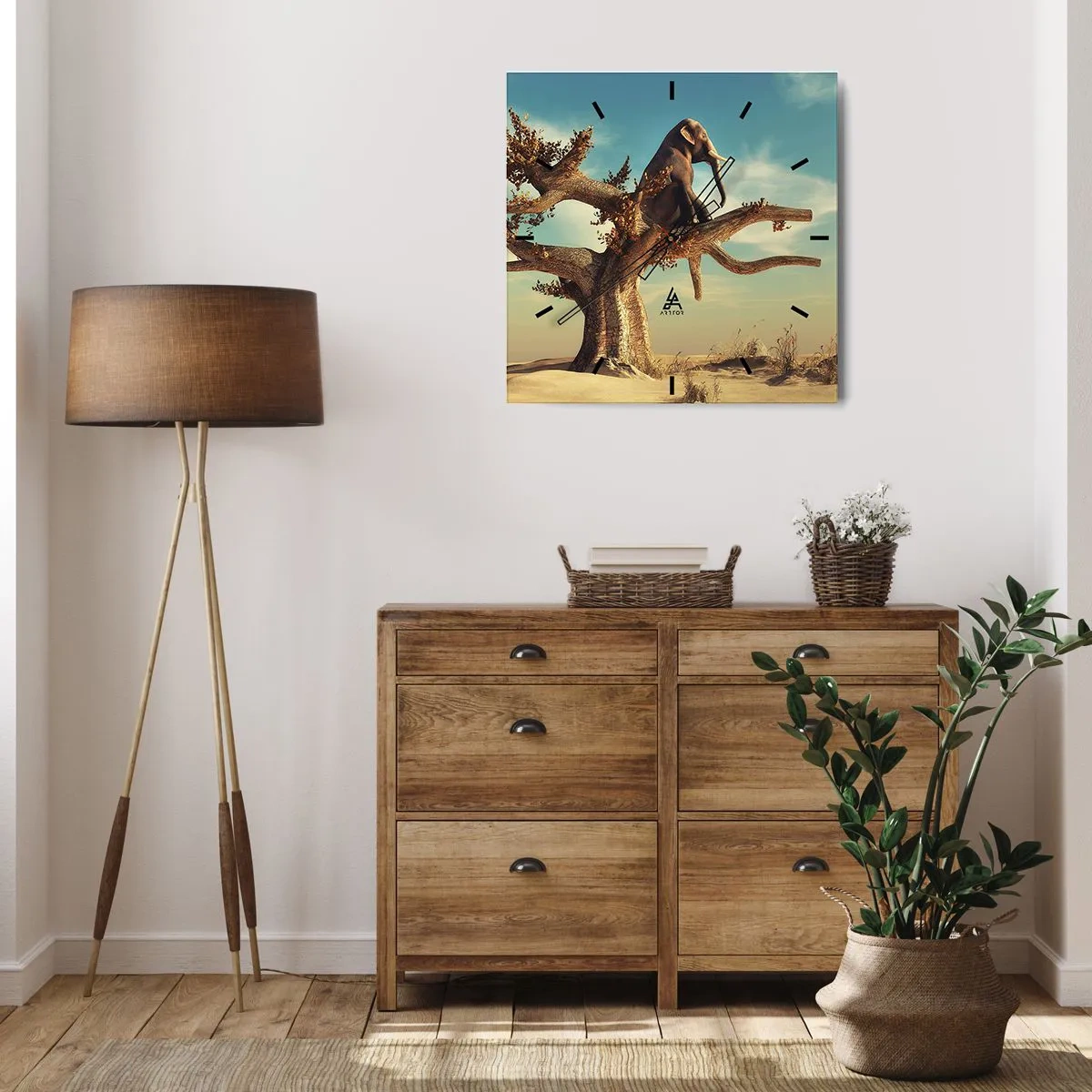 Zegar ścienny - Nowy punkt widzenia - 40x40 cm