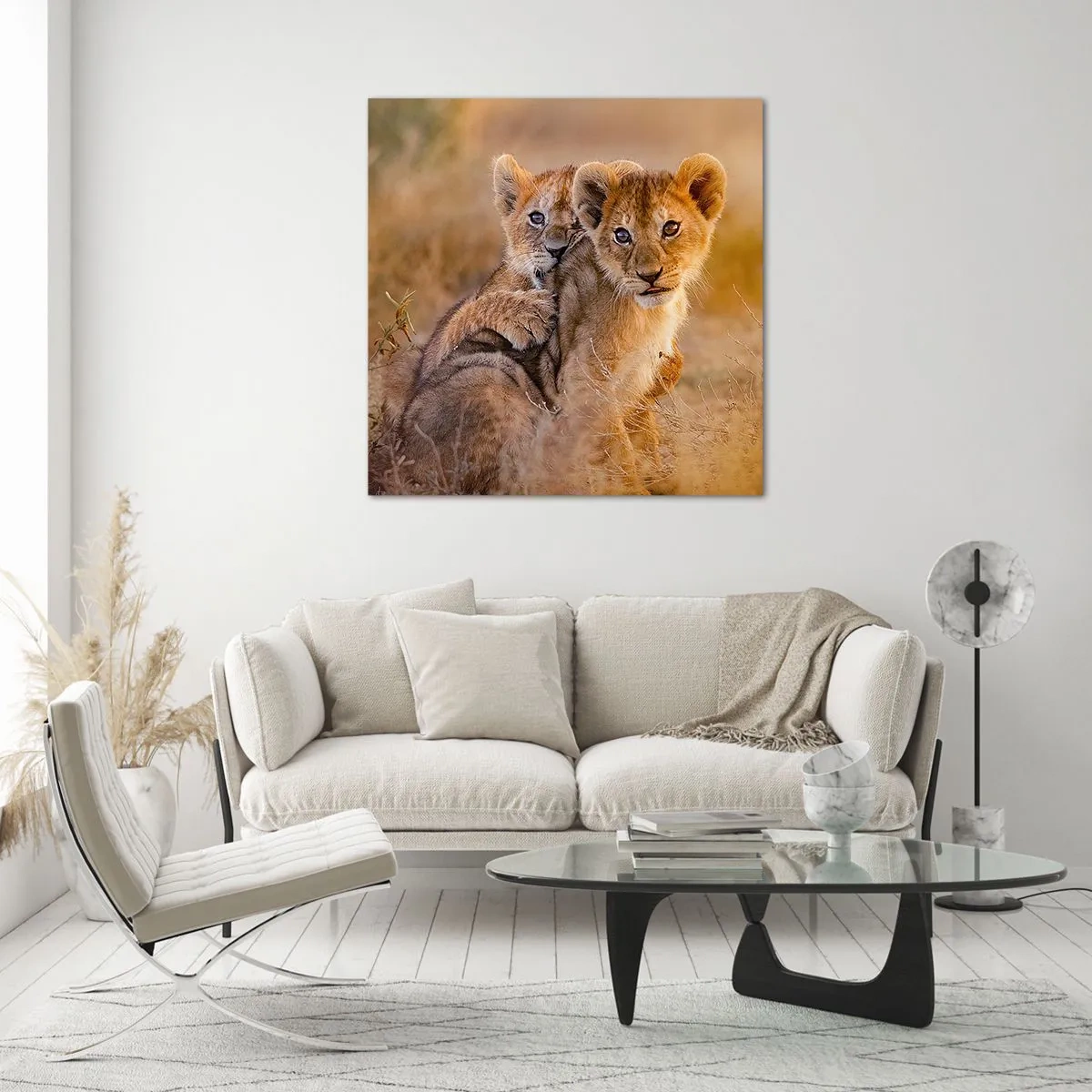 Obraz na szkle - Nie przeszkadzać! Bawimy się - 70x70 cm