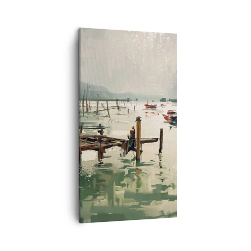 Obraz na płótnie - Oblane roztopionym księżycem - 45x80 cm