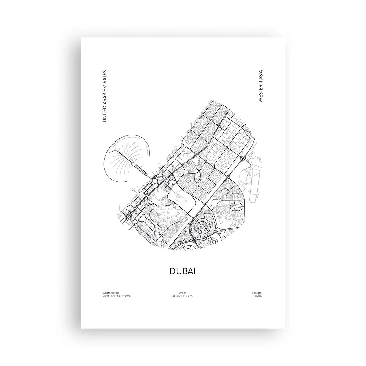 Plakat - Anatomia Dubaju - 70x100 cm