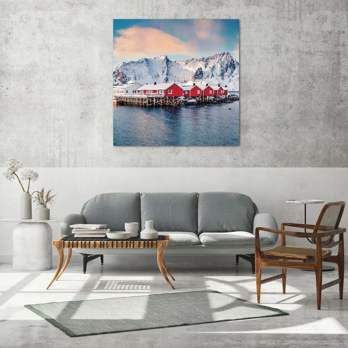 Obraz na szkle - Północne ustronie - 70x70 cm