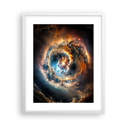 Plakat w białej ramie - Początek - 40x50 cm