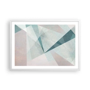 Plakat w białej ramie - Spokojnie choć dynamicznie - 70x50 cm