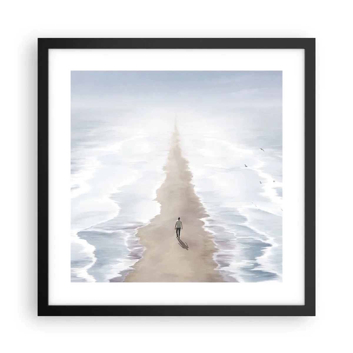 Plakat w czarnej ramie - Jasna przyszłość - 40x40 cm