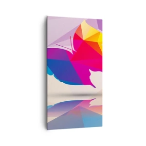 Obraz na płótnie - Motyla tęcza - 55x100 cm