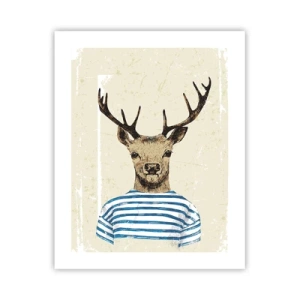 Plakat - Bo lubię koszulki w paski! - 40x50 cm