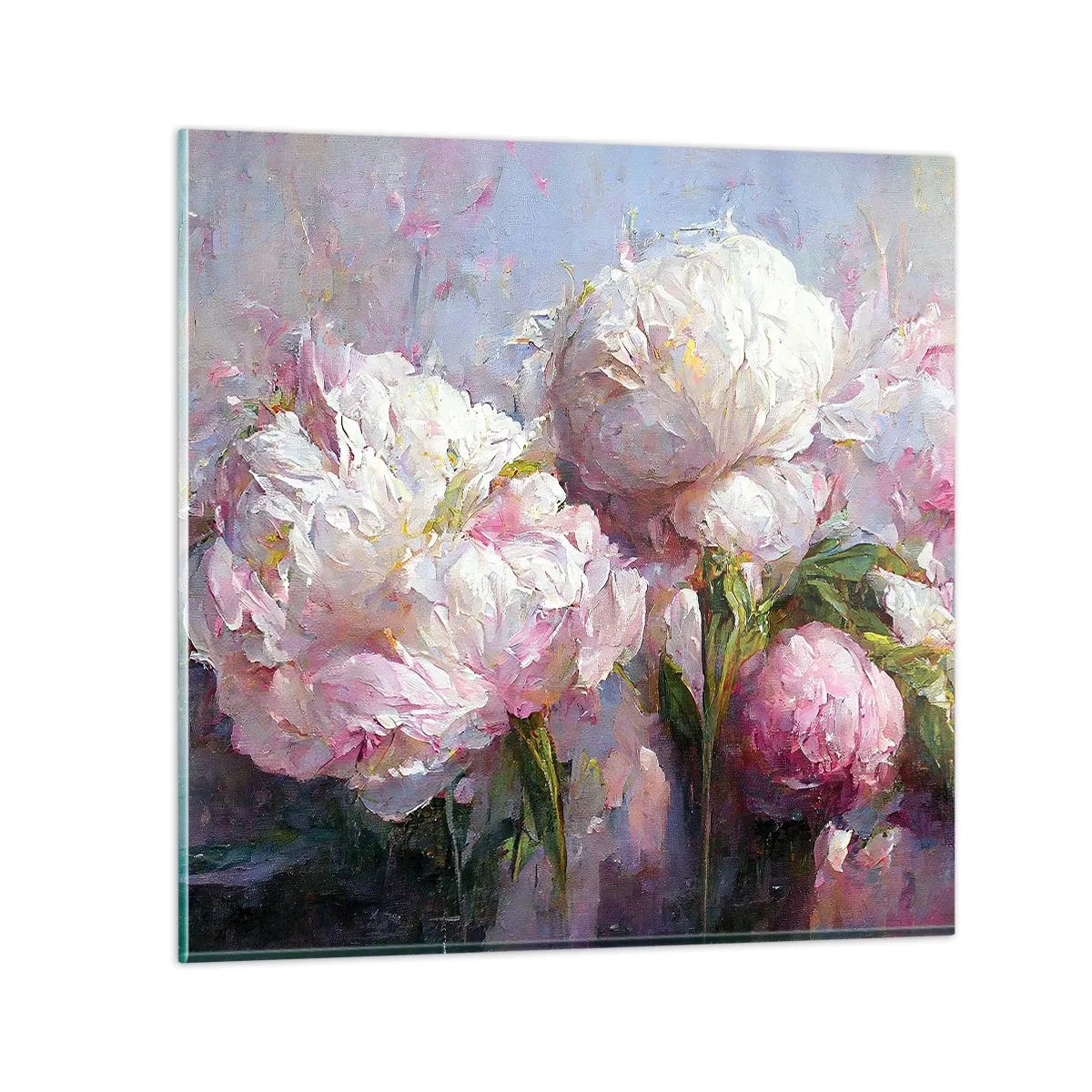 Obraz na szkle - Kipiący życiem bukiet - 50x50 cm