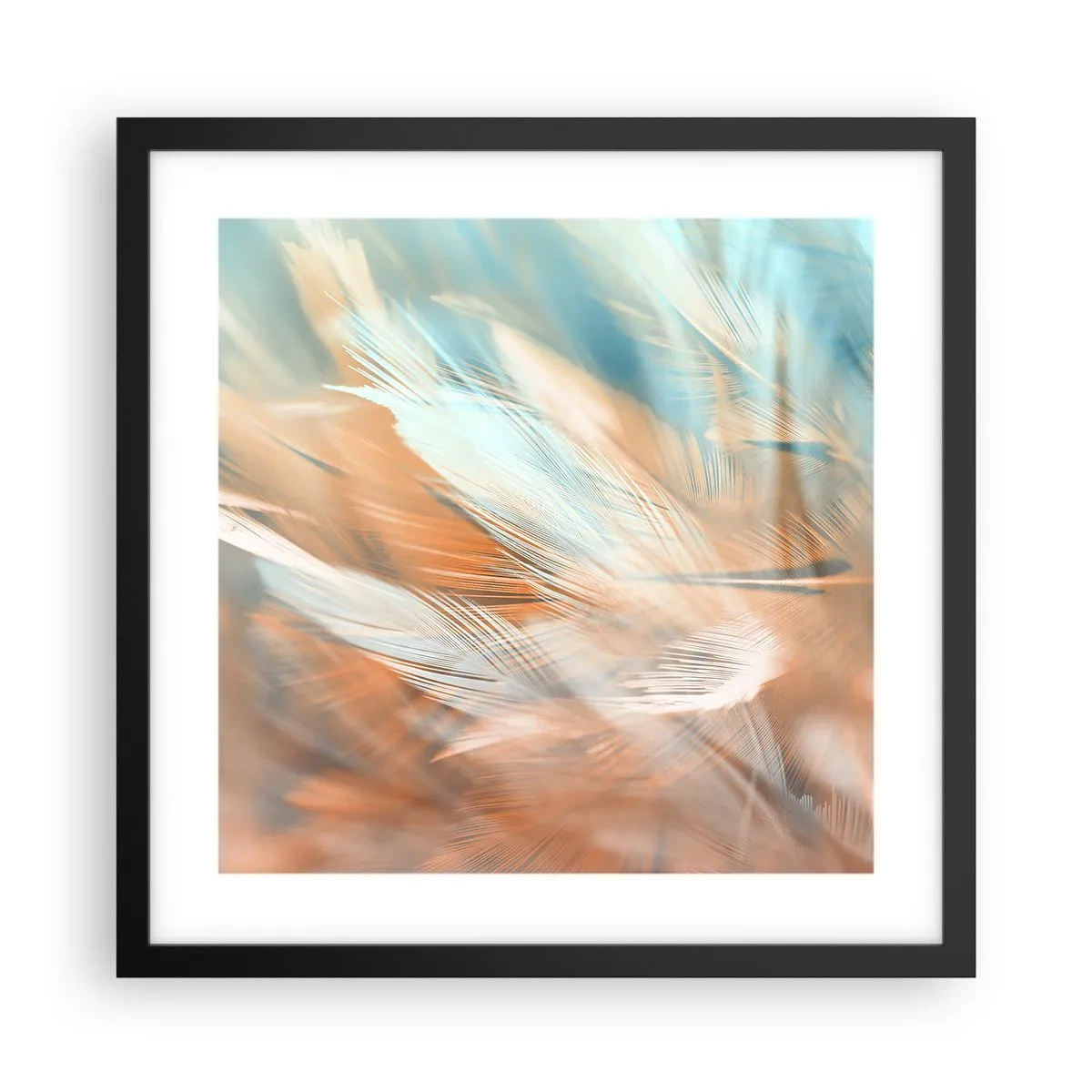 Plakat w czarnej ramie - W krainie łagodności - 40x40 cm