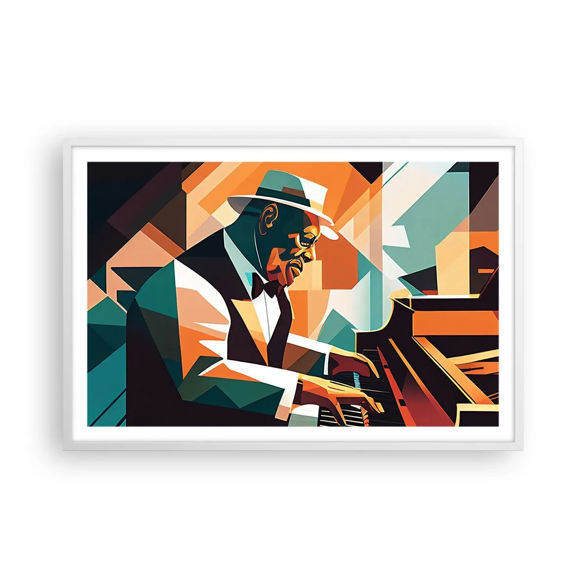 Plakat w białej ramie - Cały ten jazz - 91x61 cm