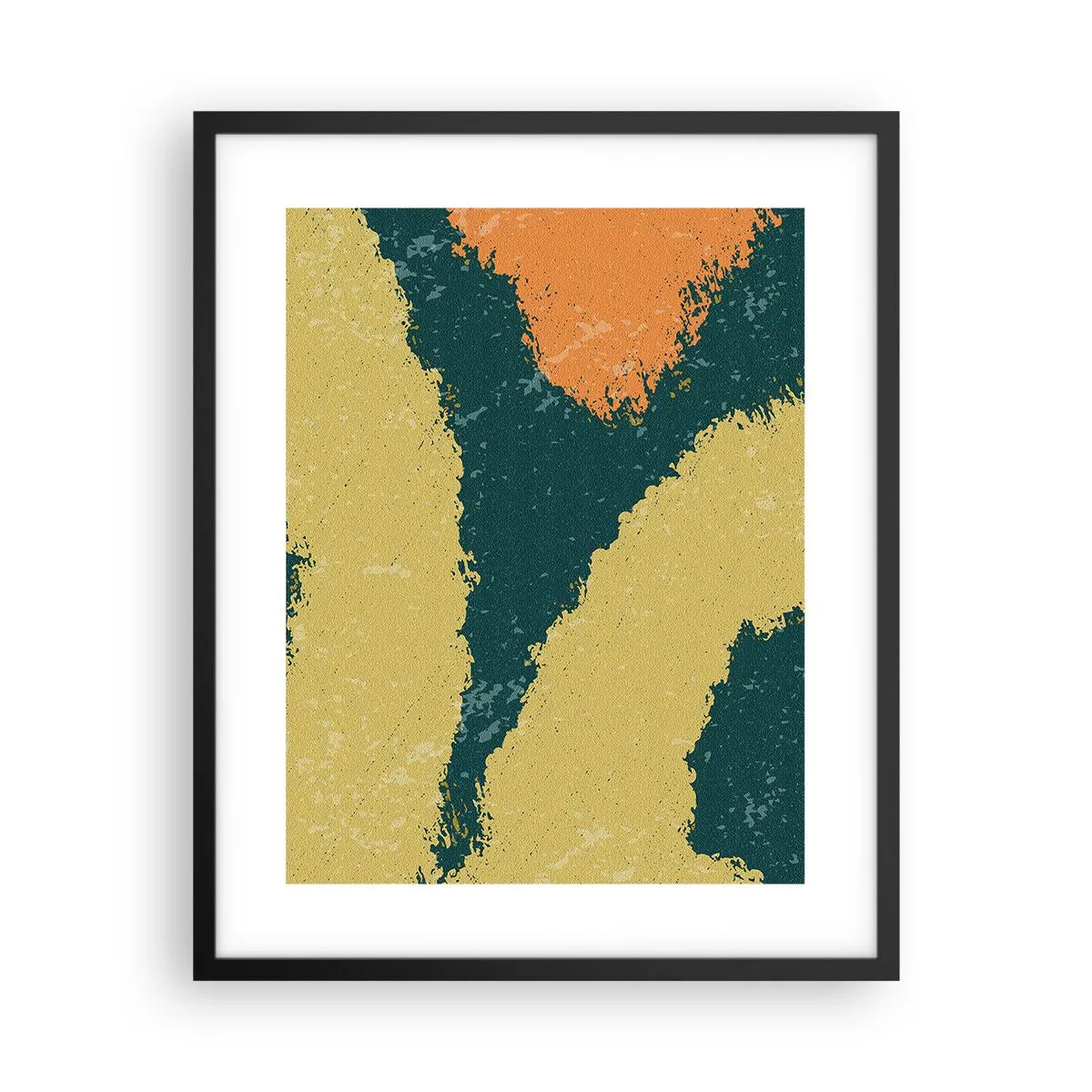Plakat w czarnej ramie - Abstrakcja – powolnym ruchem - 40x50 cm