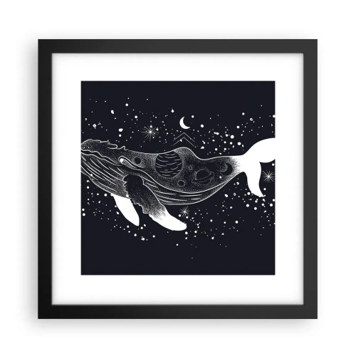 Plakat w czarnej ramie - W oceanie wszechświata - 30x30 cm