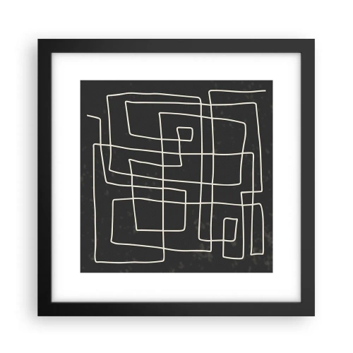 Plakat w czarnej ramie - Nie taki prosty - 30x30 cm