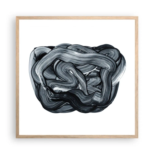 Plakat w ramie jasny dąb - To nie takie proste - 60x60 cm