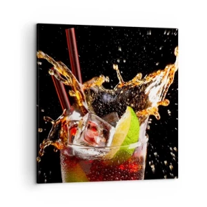 Obraz na płótnie - Radość i energia kolorów - 50x50 cm