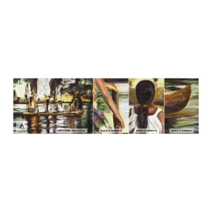 Fototapeta Próbka Standard Eco - W polinezyjskim raju - Podróże, Krajobraz, Rzeka - 100x30 cm