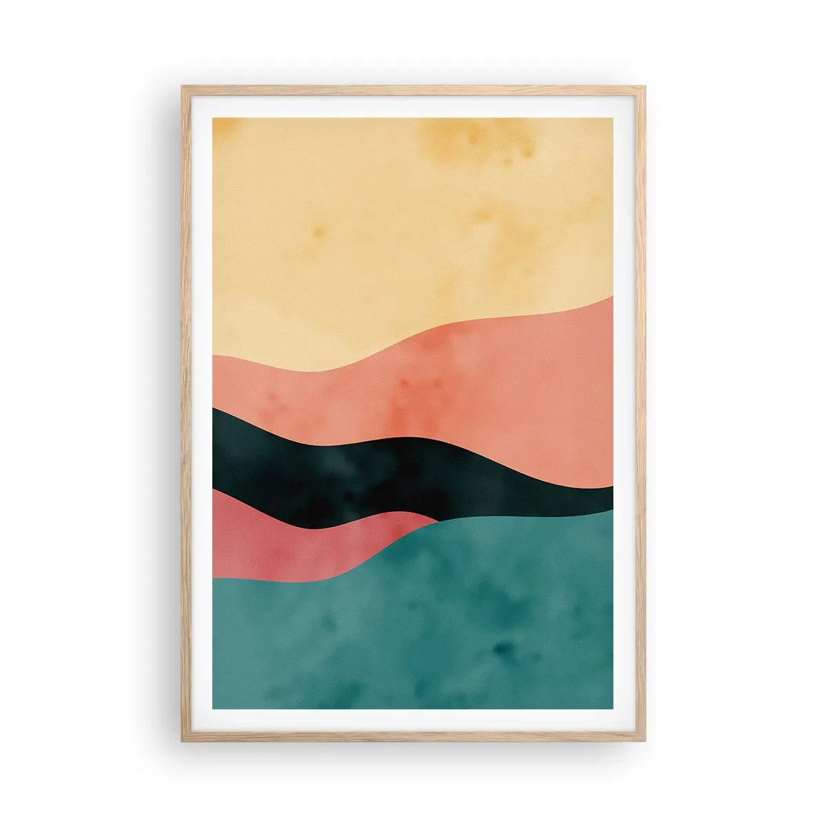 Plakat w ramie jasny dąb - Zgodna niezgodność - 70x100 cm