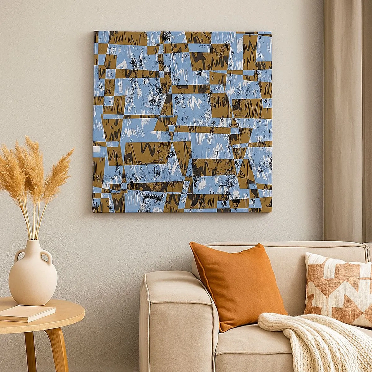 Obraz na płótnie - Nieludowa wycinanka - 30x30 cm