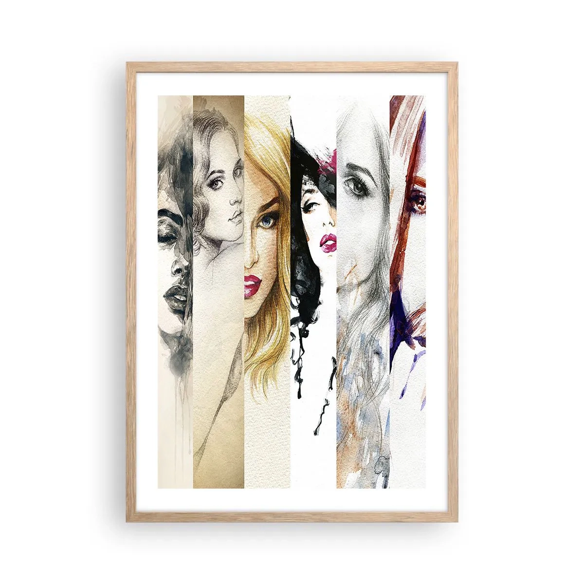 Plakat w ramie jasny dąb - I zawsze to TY - 50x70 cm