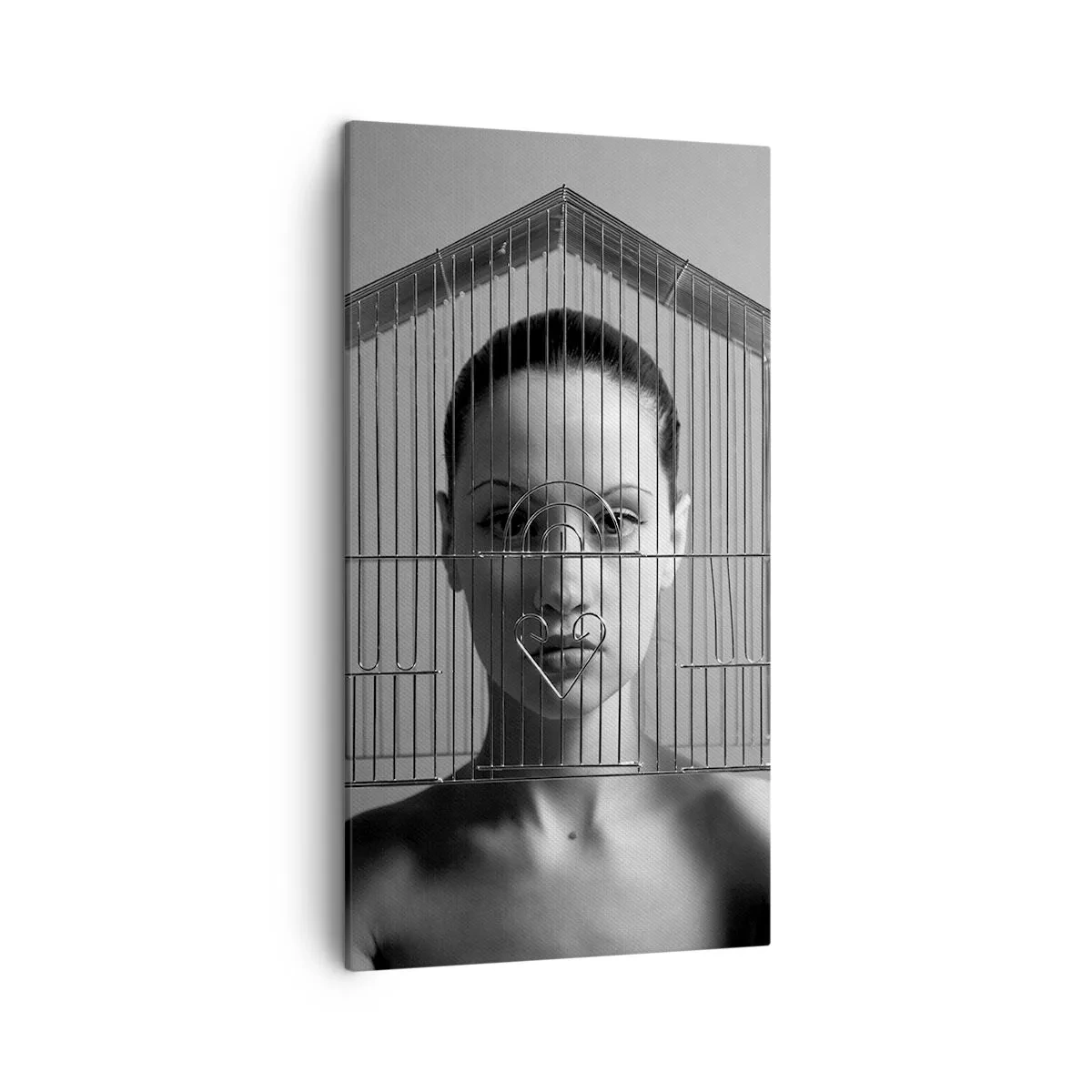 Obraz na płótnie - Portret nieco surrealistyczny - 45x80 cm