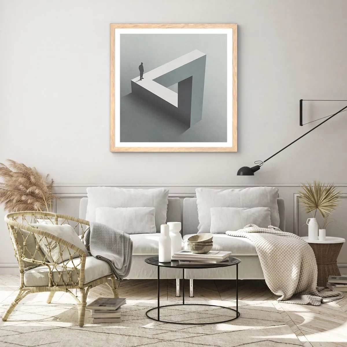 Plakat w ramie jasny dąb - A jednak możliwe - 50x50 cm