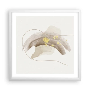 Plakat w białej ramie - Napotkane w przestrzeni - 50x50 cm