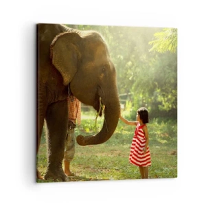 Obraz na płótnie - Siła przyjaźni - 60x60 cm