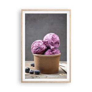 Plakat w ramie jasny dąb - Słodycz i chłód - 61x91 cm