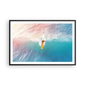 Plakat w czarnej ramie - Oceaniczny jeździec - 91x61 cm