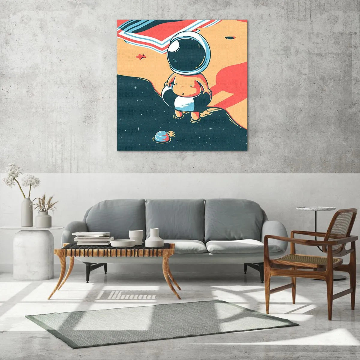 Obraz na szkle - Z innej perspektywy - 70x70 cm
