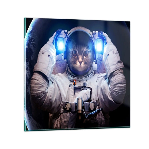 Obraz na szkle - Houston, macie problem - 50x50 cm