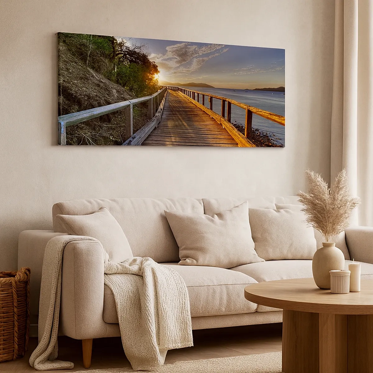 Obraz na płótnie - Iść, ciągle iść w stronę słońca - 30x30 cm