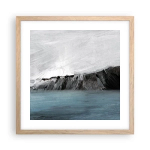 Plakat w ramie jasny dąb - Woda – ziemia: starcie żywiołów - 40x40 cm