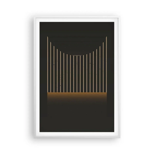 Plakat w białej ramie - Zbadać ciemność - 70x100 cm