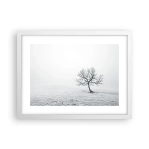 Plakat w białej ramie - Przeciw nicości - 40x30 cm